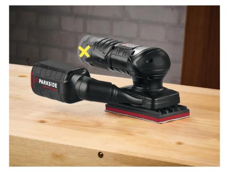 Smerigliatrice orbitale o eccentrica ricaricabile