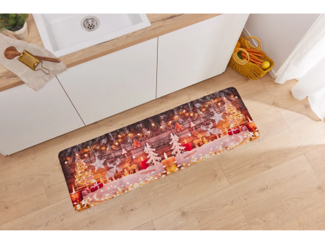 Tappeto natalizio da cucina, 50x150 cm