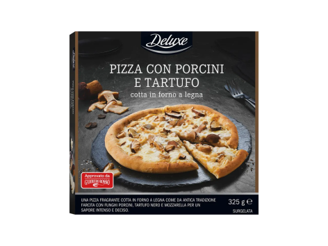 Pizza con funghi porcini e tartufo