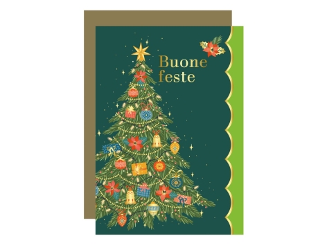 Biglietto di auguri natalizi con effetto sonoro