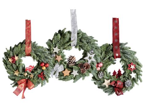 Ghirlanda dell’avvento da porta