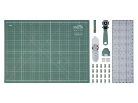 Tappetino da taglio con accessori, 33 pezzi