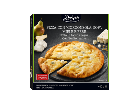 Pizza con “Gorgonzola DOP”, miele e pere