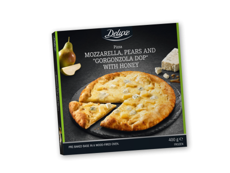 Pizza con "Gorgonzola DOP", miele e pere