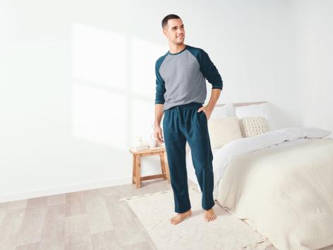 Pigiama in pile da uomo