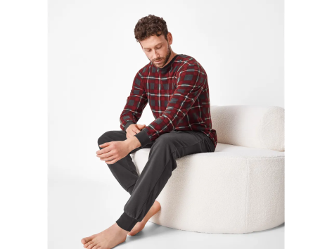 Pigiama in pile da uomo