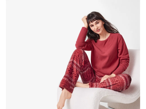 Pigiama in pile da donna