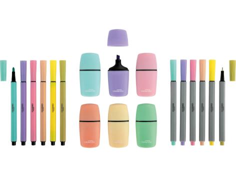 Set articoli di cancelleria mini, 18 pezzi