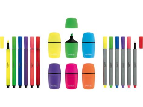 Set articoli di cancelleria mini, 18 pezzi