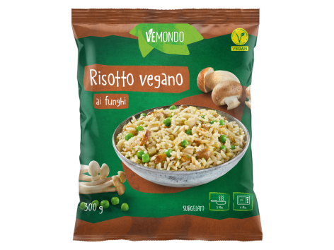 Risotto vegano ai funghi
