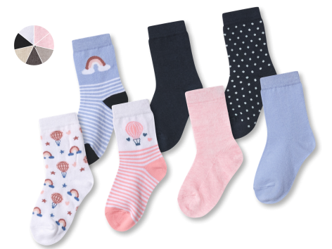 Calze da bambina, 7 paia