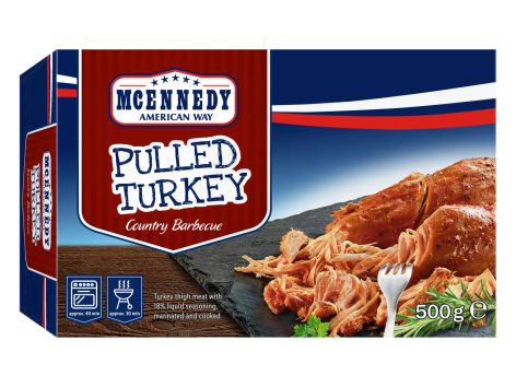 Pulled turkey “country barbecue”