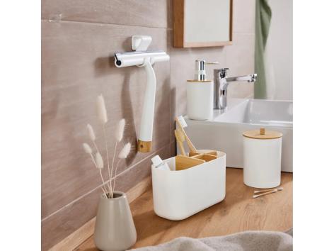 Tergivetri per doccia, organizer, contenitore per cotton fioc o dispenser per sapone