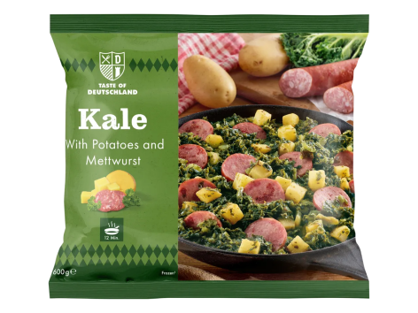 Specialità a base di cavolo verde, salsicce e patate