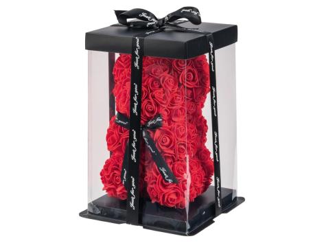 Scatola regalo con rose decorative