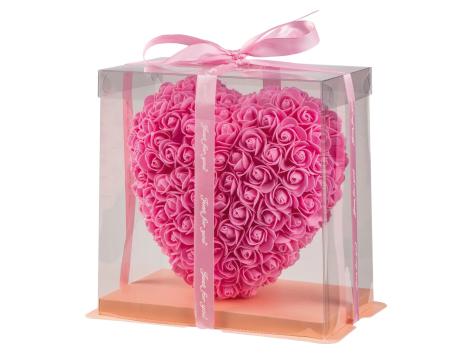 Scatola regalo con rose decorative