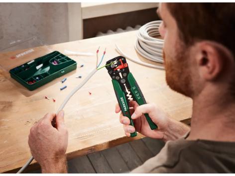 PARKSIDE® Set spelafili automatica e pinza crimpatrice, 231 pezzi