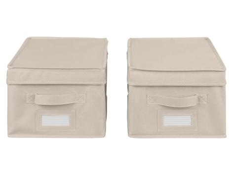 LIVARNO home Box portaoggetti, 1 o 2 pezzi o organizer per cassetti, 2 pezzi