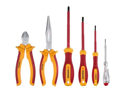PARKSIDE® Set attrezzi per elettricista, 6 pezzi