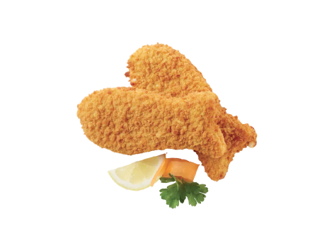 2 cotolette di pesce con formaggio