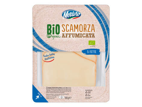 MERIVIO Scamorza affumicata Bio a fette