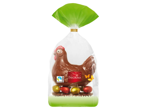 FAVORINA Gallina pasquale di cioccolato al latte