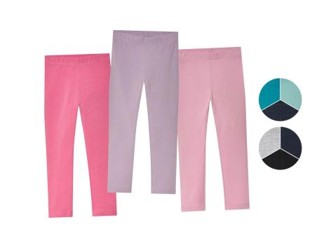 lupilu® Leggings da bambina, 3 pezzi