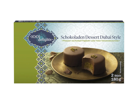 1001 DELIGHTS Mini tortine di cioccolato e pistacchio Dubai-Style