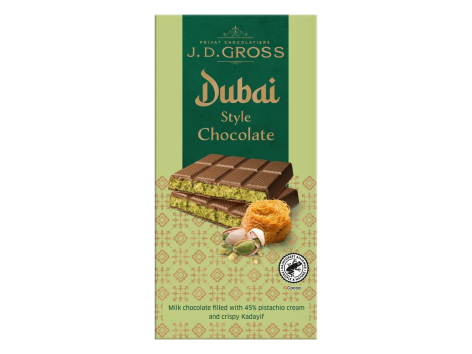 J.D. GROSS Tavoletta di cioccolato Dubai-Style