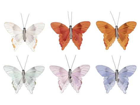 LIVARNO home Clip decorative, 6 pezzi