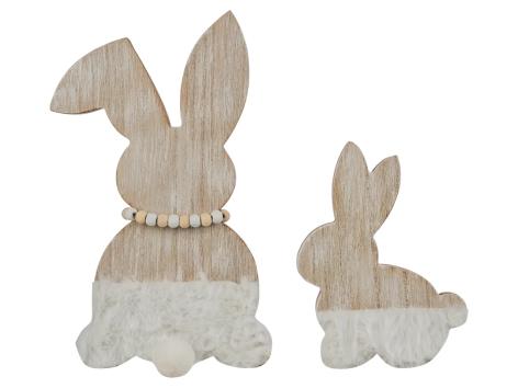 LIVARNO home Decorazione pasquale in legno, 2 pezzi