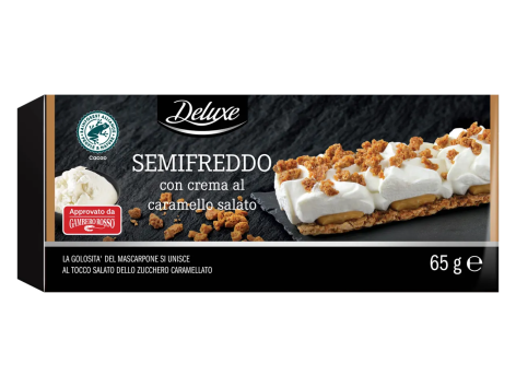 Semifreddo con crema al caramello salato