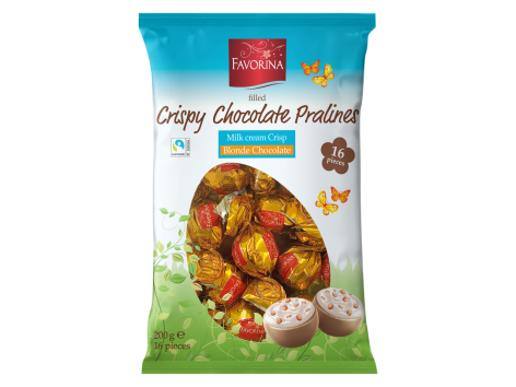 Praline di cioccolato bianco al caramello