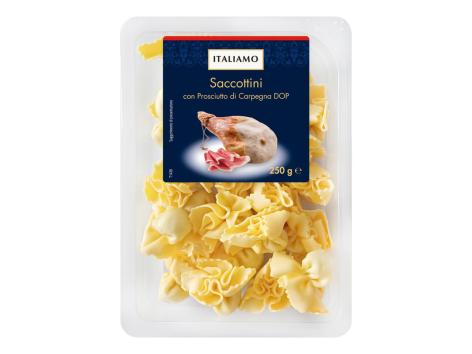 Saccottini con Prosciutto di Carpegna DOP