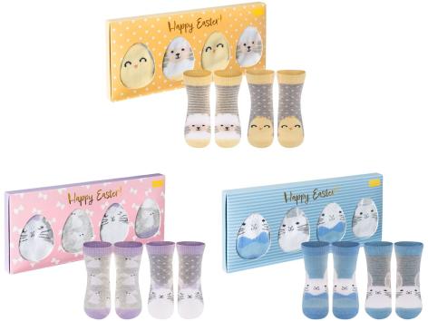 Calzini da neonati in confezione pasquale, 2 paia