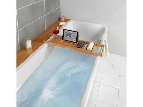 Vassoio in bambù per vasca da bagno
