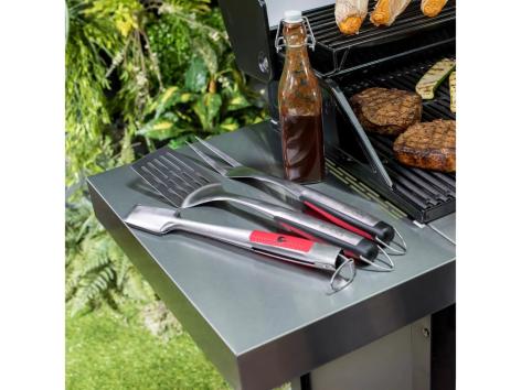 Set utensili per barbecue, 3 pezzi