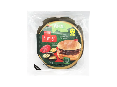 Veggie burger con salsa