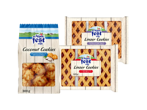 Fetta di linzer o dolcetti