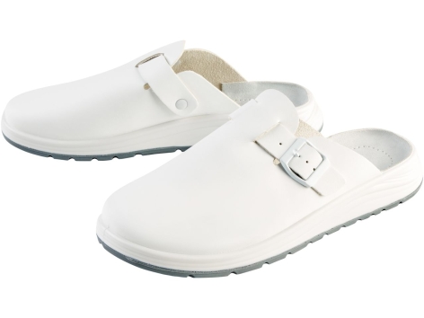 Calzature da lavoro clogs in cuoio