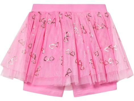 Gonna in tulle con leggings corti