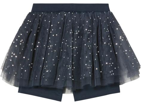 Gonna in tulle con leggings corti