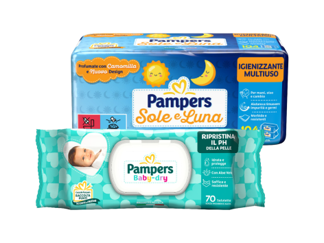 Baby Dry o Sole&Luna salviettine