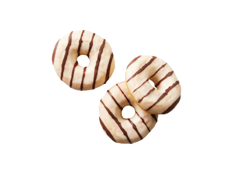 4 donut ripieni vaniglia