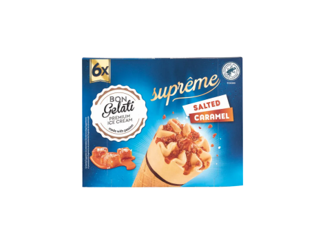 Cono gelato al caramello salato