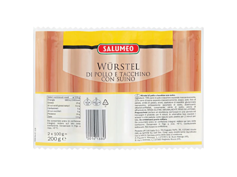 Würstel di pollo e tacchino con suino