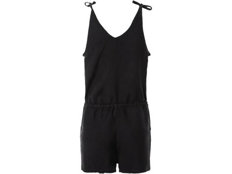 Tuta intera corta in lino da donna