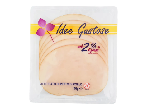 Affettato di petto di pollo senza glutine