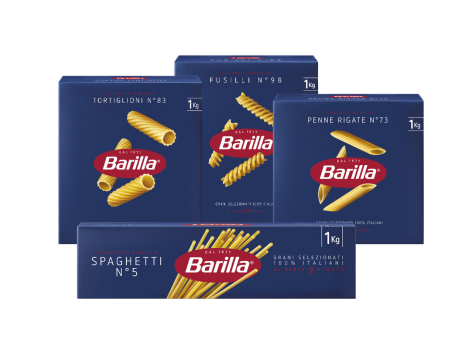 Tortiglioni, fusilli, penne rigate o spaghetti n.5