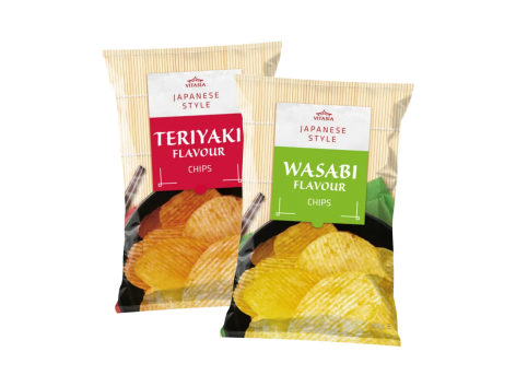 Patatine gusto wasabi o teriyaki